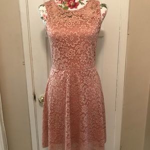 Blush Pink Lace Dress